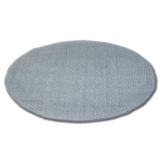 RugsX RugsX Micro Shaggy Rug in Grey | Size: 100 cm diameter