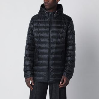 Moncler Najan short hooded down jacket black