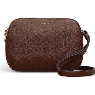 Radley London Dukes Place - Texure Medium Ziptop Crossbody Bag in Chocolate at Nordstrom
