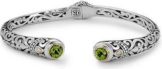 Samuel B. Bali Design Tipped Bangle in Peridot at Nordstrom Rack