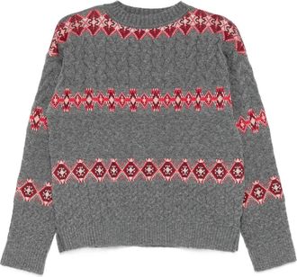 Cecilia Prado Carolina trui met patroon - Grijs