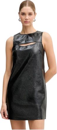 A|X Armani Exchange Kleedjes, Dames, Zwart, S, Polyester, Zomerjurken
