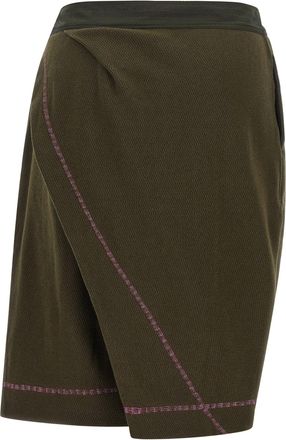 Kiko Kostadinov Petrel Culotte Bermuda Shorts - Olive