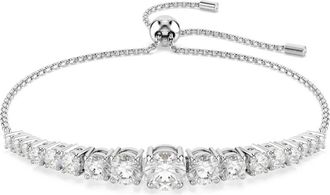Swarovski Zilveren Kristal Matrix Armband - Dames - Armbanden - Grijs - ONE Size - Accessoires