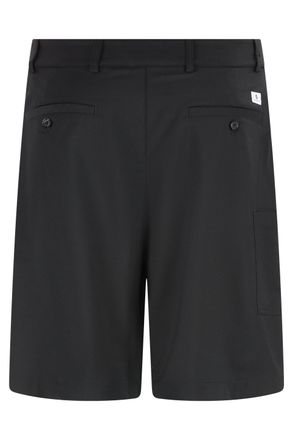 Department Five Mens Bermuda Shorts Techno Fabric Black Wool