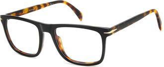 Eyewear by David Beckham Zwart Havana Zonnebril Frames DB 7115 - unisex - Brillen - Bruin - 54 MM - Accessoires
