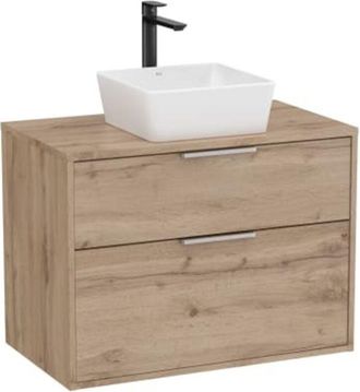 Roca Mueble Optica 800 De 2 Cajones Para Lavabo De Sobre Encimera Nogal.-roca: Dise&ntilde;o, Innovaci&oacute;n Y Calidad