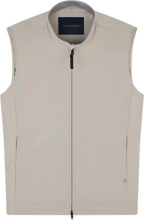 Paul & Shark Gilet Dynamic Stretch - Heren - Bodywarmers - Beige - S - Nylon - Jassen