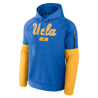 Nike Jordan Mens UCLA Bruins Fitness Mens Jordan Brand Therma College Pullover Hoodie in Blue | 0JV609WTUCL-6ZS