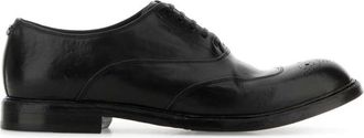 Dolce & Gabbana Black Leather Lace-up Shoes