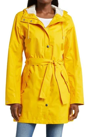 Helly Hansen Lyness II Waterproof Raincoat in Essential Yellow at Nordstrom, Size Medium