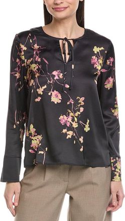 Vince Camuto Crewneck Tie Blouse