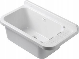 Diamond Lavabo De M&aacute;rmol Con Bandeja Para Uso General 60 X 34 X 21