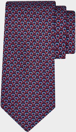 Ferragamo Gancio Heart Silk Tie