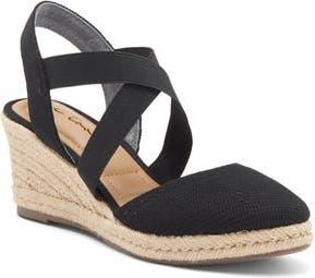 Me Too Stelle Espadrille Wedge Sandal in Black at Nordstrom Rack, Size 5.5