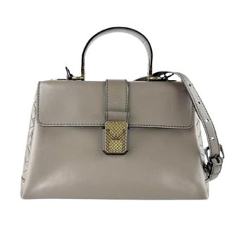Bottega Veneta Pre-owned Handbags, female, Gray, Size: ONE SIZE Pre-owned Vintage Shoulder Bag