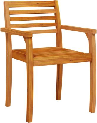 vidaXL Vidaxl - Sillas De Jard&iacute;n 2 Uds Madera Maciza De Acacia 59x55x85 Cm
