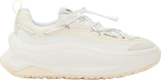 Moon Boot White Moon247 Xlace Suede Sneakers