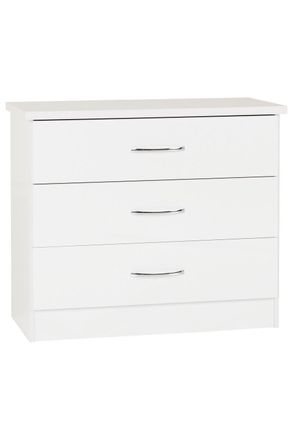 Seconique Nevada 3 Drawer Chest in White