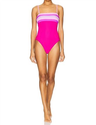 Beach Riot Jessa One Piece Swimsuit In Raspberry