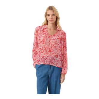 Part Two Paisley Print Blouse with V-Neck - female - Part Two - Blouses - Multicolor - 4XL - Blouses & Shirts