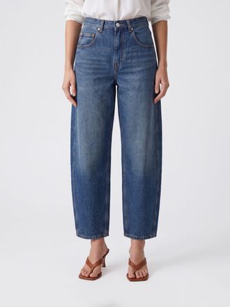 Isabel Marant Jeans baggy Oriane a vita alta in denim di cotone