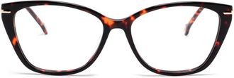 Carolina Herrera cat eye-frame glasses - women - Acetate - 55 - Brown