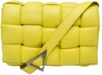 Bottega Veneta Pre-owned Leren Crossbody Tas - Dames - Vintage Schoudertas - Geel - ONE Size - Leer - Vintage