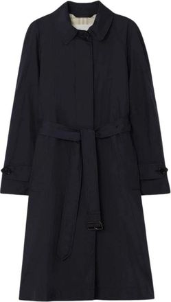 Burberry Jassen, Dames, Blauw, XS, Leer, Coat H26