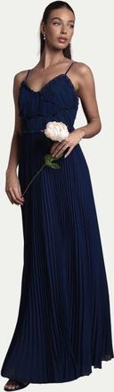 Oasis Bridesmaid Dress With Ruffle Detail in Navy at Nordstrom, Size 10