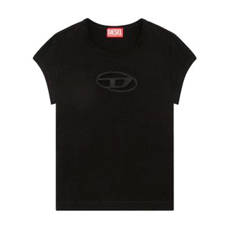Diesel Dames, Tops, Zwart, Maat: XS Katoen