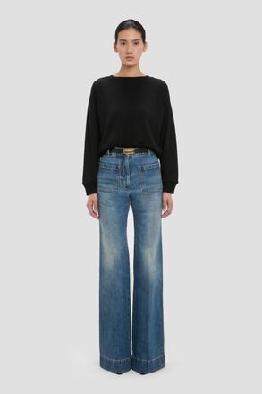 Victoria Beckham Constance Sweatshirt In Black XS