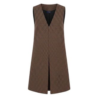 Trussardi Vestido Corto sin Mangas - Dresses - Mujer - Marr&oacute;n - S