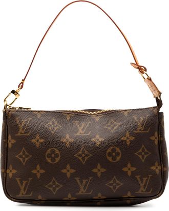 Louis Vuitton Pre-owned Womens Monogram Pochette Accessoires - Brown Textile - One Size