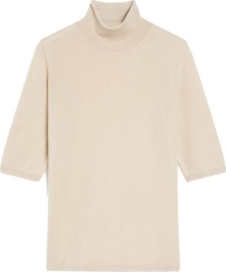 Max Mara Beige Turtleneck Sweater