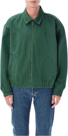 Polo Ralph Lauren Katoenen bomberjack - Heren - Bomber jackets - Groen - L - Katoen - Jassen