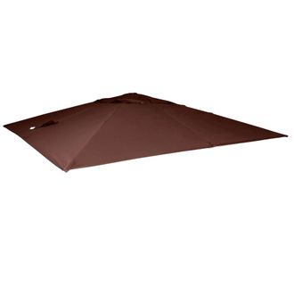 Hhg [nunca Usado] Funda De Repuesto Para La Sombrilla De Lujo Hhg-549, Funda De Repuesto Para Sombrilla, 3 X 4 M (&oslash; 5 M), Poli&eacute;ster, Marr&oacute;n
