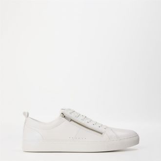 HUGO BOSS Hugo Mens Futurism Low Top Sneakers with Zipper Closure in White - Size UK 12