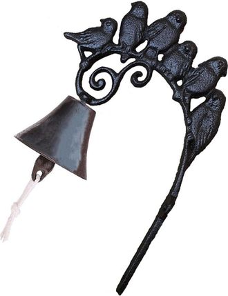 OEM Timbre De Pared Vintage De Hierro Fundido Negro Con Forma De P&aacute;jaro, Timbre Manual, Ideal Para Decoraci&oacute;n De Patio, Jard&iacute;n O Interiores