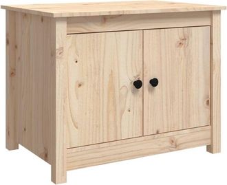 vidaXL Mesa De Centro De Madera Maciza De Pino 71x49x55 Cm Vidaxl