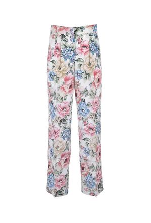 Erika Cavallini Semi Couture Silk/Cotton Trousers - Multicolor