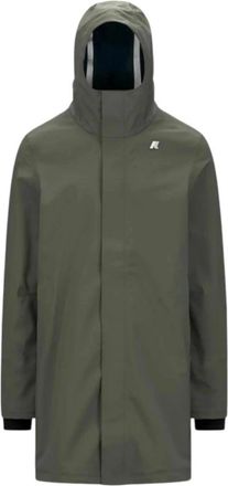 K-Way Marlyn Bonded Mid Jacket - Heren - Parka Jassen - Groen - L - Polyester - Jassen