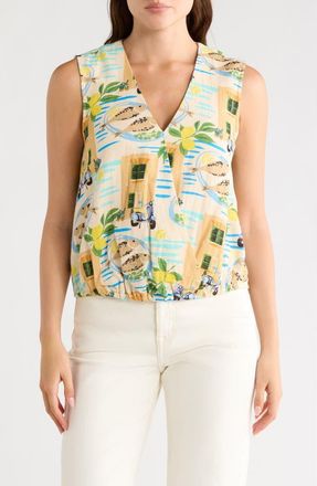 Daniel Rainn Faux Wrap Top in R012 Cream at Nordstrom Rack, Size X-Large