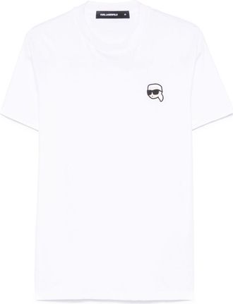 Karl Lagerfeld Karl Ikon-patch T-shirt - White