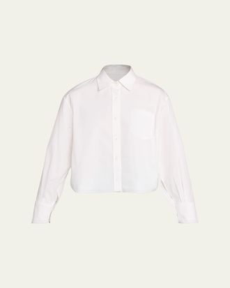 Maria McManus Organic Cotton Cropped Button-Down Shirt