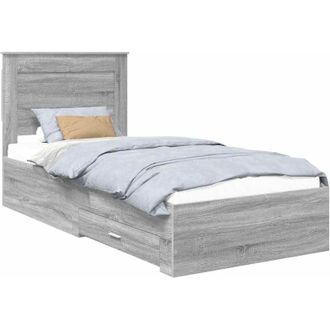 vidaXL Bed Frame with Drawer with Headboard Manual Engineered Wood vidaXL