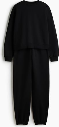 H&M 2-piece sweatshirt set - Schwarz