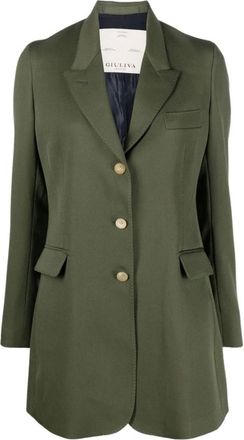 Giuliva Heritage Collection Dames, Jassen, Groen, Maat: XL Leer