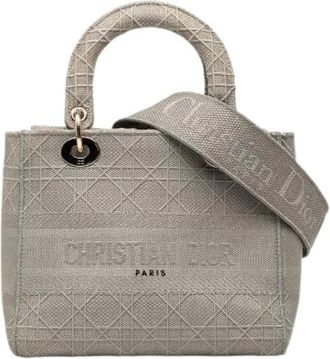 Dior Pre-owned Lady D-Lite 2way bag - Dames - Vintage Handtas - Grijs - ONE Size - Vintage