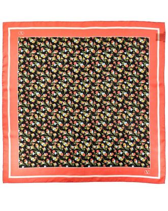 Valentino Floral Printed Silk Scarf